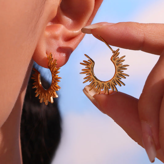 Guardian Sunflower Earrings