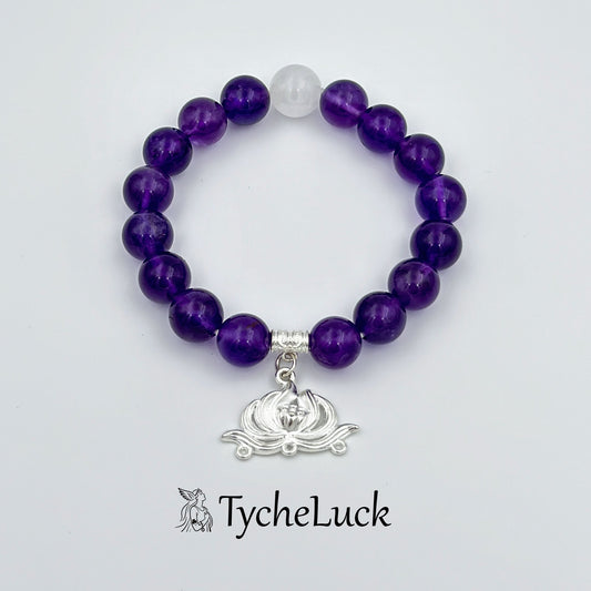 Amethyst Lotus Bracelet